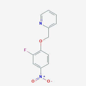 2-[(2-Fluoro-4-nitrophenoxy)methyl]pyridine