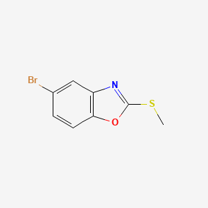 molecular formula C8H6BrNOS B8785546 5-Bromo-2-(methylthio)benzo[d]oxazole 