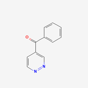 molecular formula C11H8N2O B8785559 Phenyl(pyridazin-4-yl)methanone CAS No. 53074-23-0