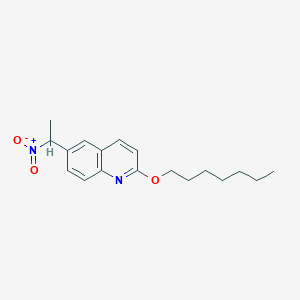 2-(Heptyloxy)-6-(1-nitroethyl)quinoline
