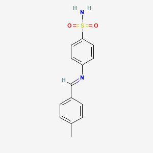 molecular formula C14H14N2O2S B8785581 N-(4-Methylbenzylidene)-4-sulfamoylaniline 