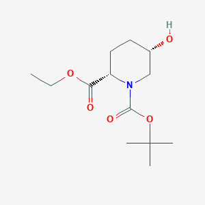 (2S,5S)-1-tert-butyl 2-ethyl 5-hydroxypiperidine-1,2-dicarboxylate