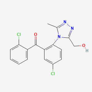2',5-Dichloro-2-(3-hydroxymethyl-5-methyl-4H-1,2,4-triazol-4-yl)benzophenone