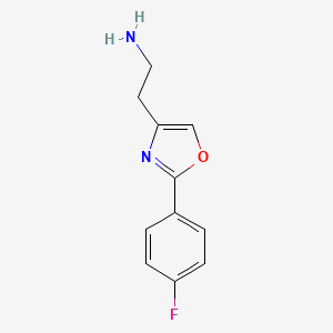 2-[2-(4-Fluorophenyl)-1,3-oxazol-4-YL]ethan-1-amine