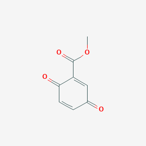 molecular formula C8H6O4 B8785682 Methoxycarbonyl-1,4-benzoquinone CAS No. 3958-79-0