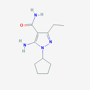 5-amino-1-cyclopentyl-3-ethyl-1H-pyrazole-4-carboxamide