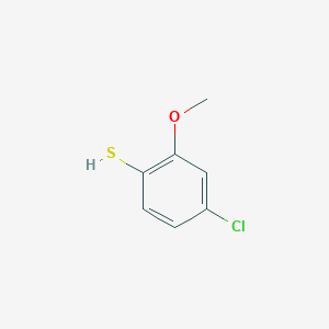 molecular formula C7H7ClOS B8785699 4-Chloro-2-methoxythiophenol CAS No. 68350-96-9