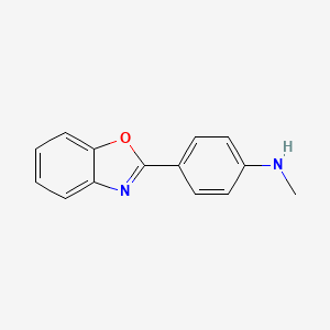 molecular formula C14H12N2O B8785707 4-(Benzo[d]oxazol-2-yl)-N-methylaniline CAS No. 88741-37-1