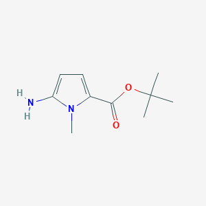 molecular formula C10H16N2O2 B8785732 tert-Butyl 5-amino-1-methyl-1H-pyrrole-2-carboxylate 
