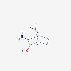 molecular formula C10H19NO B8785740 3-Amino-2-hydroxybornane CAS No. 24054-01-1