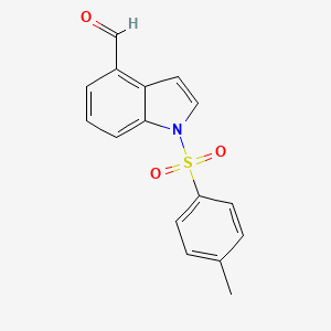 molecular formula C16H13NO3S B8785756 1-Tosyl-1H-indole-4-carbaldehyde CAS No. 79681-04-2