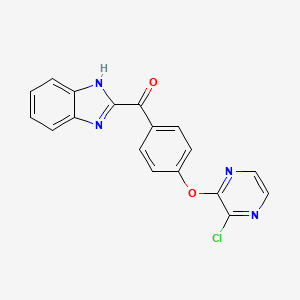 (4-(3-chloropyrazin-2-yloxy)phenyl)(1H-benzo[d]imidazol-2-yl)methanone