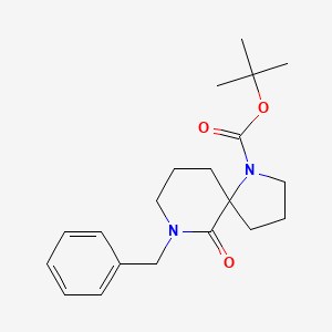 molecular formula C20H28N2O3 B8785781 1,7-Diazaspiro[4.5]decane-1-carboxylic acid, 6-oxo-7-(phenylmethyl)-, 1,1-dimethylethyl ester CAS No. 886449-73-6
