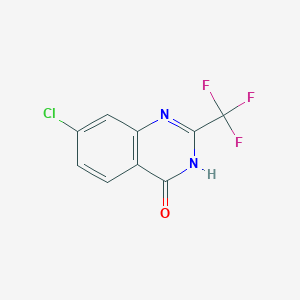 molecular formula C9H4ClF3N2O B8785860 7-Chloro-2-(trifluoromethyl)quinazolin-4(1H)-one 