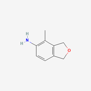 molecular formula C9H11NO B8785893 4-Methyl-1,3-dihydro-2-benzofuran-5-amine 