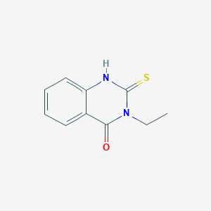 molecular formula C10H10N2OS B087859 3-ethyl-2-thioxo-2,3-dihydroquinazolin-4(1H)-one CAS No. 13906-08-6