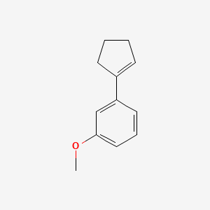 molecular formula C12H14O B8785928 1-(Cyclopent-1-en-1-yl)-3-methoxybenzene CAS No. 36742-36-6