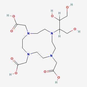 molecular formula C18H34N4O9 B8785963 2-[4,10-Bis(carboxymethyl)-7-(1,3,4-trihydroxybutan-2-yl)-1,4,7,10-tetrazacyclododec-1-yl]acetic acid 