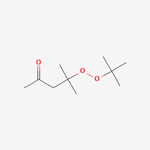 molecular formula C10H20O3 B8785991 4-((1,1-Dimethylethyl)dioxy)-4-methylpentan-2-one CAS No. 26394-04-7