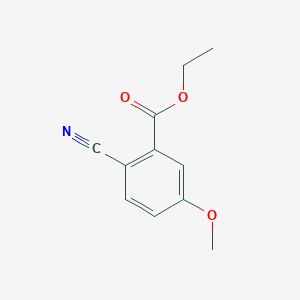 molecular formula C11H11NO3 B8786042 Ethyl 2-cyano-5-methoxybenzoate 