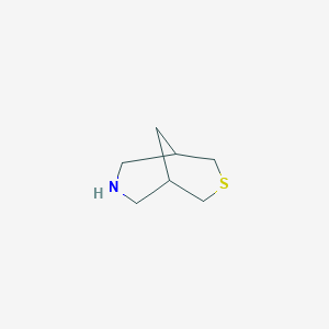 molecular formula C7H13NS B8786056 3-Thia-7-azabicyclo[3.3.1]nonane CAS No. 329-95-3