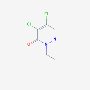 molecular formula C7H8Cl2N2O B8786060 4,5-Dichloro-2-propylpyridazin-3(2H)-one CAS No. 51659-95-1