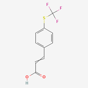 3-{4-[(Trifluoromethyl)sulfanyl]phenyl}prop-2-enoic acid