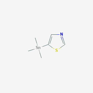molecular formula C6H11NSSn B8786254 5-(Trimethylstannyl)thiazole CAS No. 108306-59-8