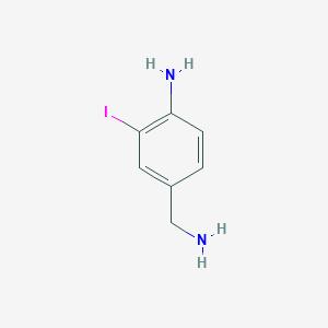 molecular formula C7H9IN2 B8786280 4-(Aminomethyl)-2-iodoaniline CAS No. 106941-22-4