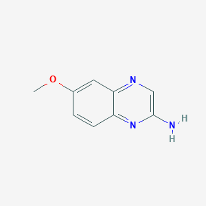 molecular formula C9H9N3O B8786303 6-Methoxyquinoxalin-2-amine 