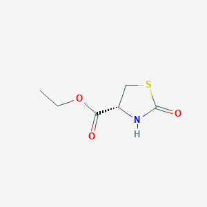 molecular formula C6H9NO3S B8786311 ethyl (4R)-2-oxo-1,3-thiazolidine-4-carboxylate CAS No. 98155-24-9