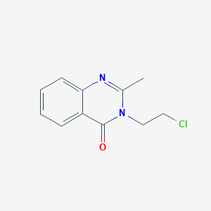 molecular formula C11H11ClN2O B8786366 3-(2-chloroethyl)-2-methylquinazolin-4(3H)-one CAS No. 59760-87-1