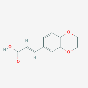 molecular formula C11H10O4 B087864 3-(2,3-Dihydrobenzo[b][1,4]dioxin-6-yl)acrylic acid CAS No. 14939-91-4