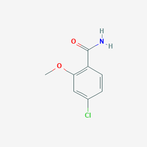 molecular formula C8H8ClNO2 B8786404 4-Chloro-2-methoxybenzamide 