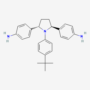 4,4'-((2S,5S)-1-(4-(tert-Butyl)phenyl)pyrrolidine-2,5-diyl)dianiline