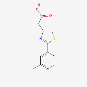 2-[2-(2-Ethyl-4-pyridyl)-1,3-thiazol-4-yl]acetic acid