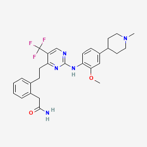 molecular formula C28H32F3N5O2 B8786493 AMP-945 CAS No. 1393653-34-3