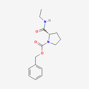 molecular formula C15H20N2O3 B8786522 N-Benzyloxycarbonyl-N'-ethyl-L-prolinamide 