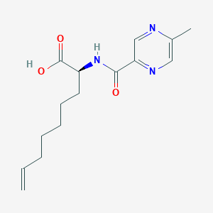molecular formula C15H21N3O3 B8786551 (S)-2-(5-methylpyrazine-2-carboxamido)non-8-enoic acid CAS No. 1216941-97-7