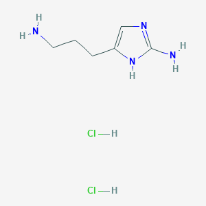 5-(3-Aminopropyl)-1H-imidazol-2-amine dihydrochloride