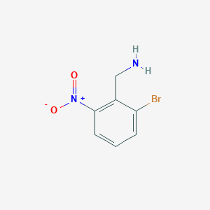 molecular formula C7H7BrN2O2 B8786580 (2-Bromo-6-nitrophenyl)methanamine 