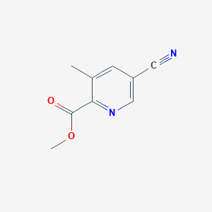 molecular formula C9H8N2O2 B8786641 Methyl 5-cyano-3-methylpicolinate 
