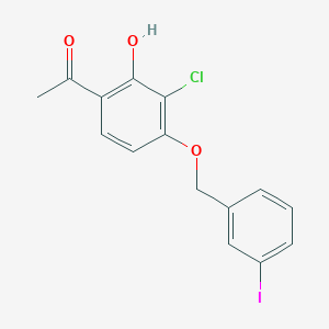 1-(3-Chloro-2-hydroxy-4-((3-iodobenzyl)oxy)phenyl)ethanone