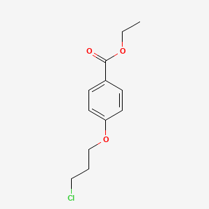 molecular formula C12H15ClO3 B8786681 Ethyl 4-(3-chloropropoxy)benzoate CAS No. 75912-94-6