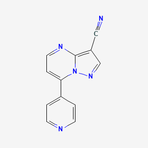 7-(Pyridin-4-yl)pyrazolo[1,5-a]pyrimidine-3-carbonitrile