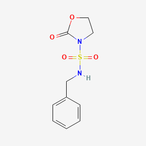 molecular formula C10H12N2O4S B8786725 N-Benzyl-2-oxooxazolidine-3-sulfonamide CAS No. 116943-62-5