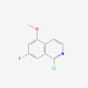 B8786734 1-Chloro-7-fluoro-5-methoxyisoquinoline CAS No. 1409950-67-9