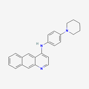 N-[4-(piperidin-1-yl)phenyl]benzo[g]quinolin-4-amine