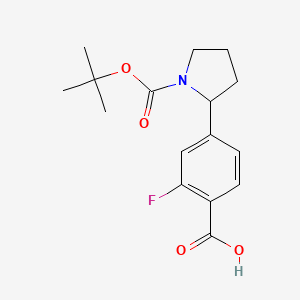 1-N-Boc-2-(4-carboxy-3-fluoro-phenyl)-pyrrolidine