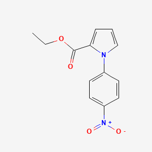 molecular formula C13H12N2O4 B8786805 Ethyl 1-(4-nitrophenyl)-1H-pyrrole-2-carboxylate CAS No. 218944-44-6